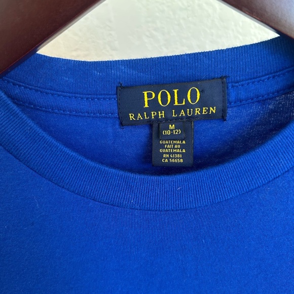 Ralph Lauren Boys Logo Cotton Jersey Tee Size Medium - Picture 3 of 4